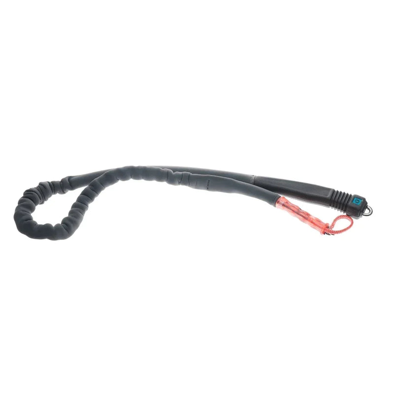 Leash para kitesurf preto com detalhe vermelho, acessório Orca Sports