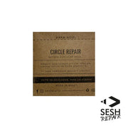 Embalagem Circle Repair para reparo de kitesurf, adesivo circular, marca Sesh, Orca Sports.