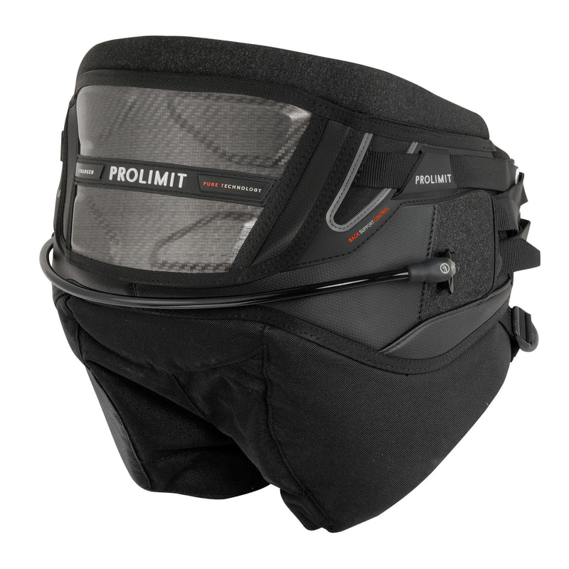 Cinturão de kitesurf Prolimit preto com tecnologia Pure, acessório esportivo para velejo