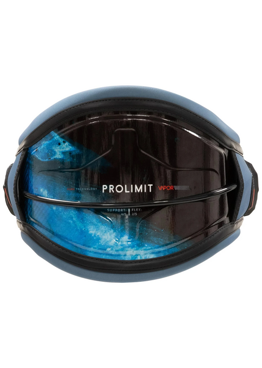 Cinturão de kitesurf Prolimit Vapor azul e preto, Orca Sports, para esportes aquáticos
