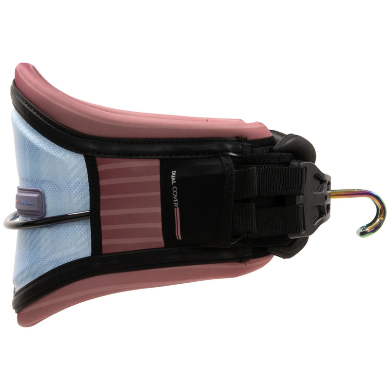 Cinturão kitesurf Orca Sports, cores rosa e azul claro, gancho reforçado, loja especializada