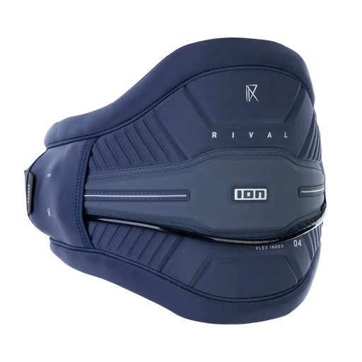 Cinturão de kitesurf ION Rival azul escuro, acessório esportivo vendido na Orca Sports.