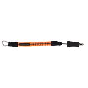 Leash de segurança Mystic laranja para kitesurf, acessório Orca Sports, vista lateral.