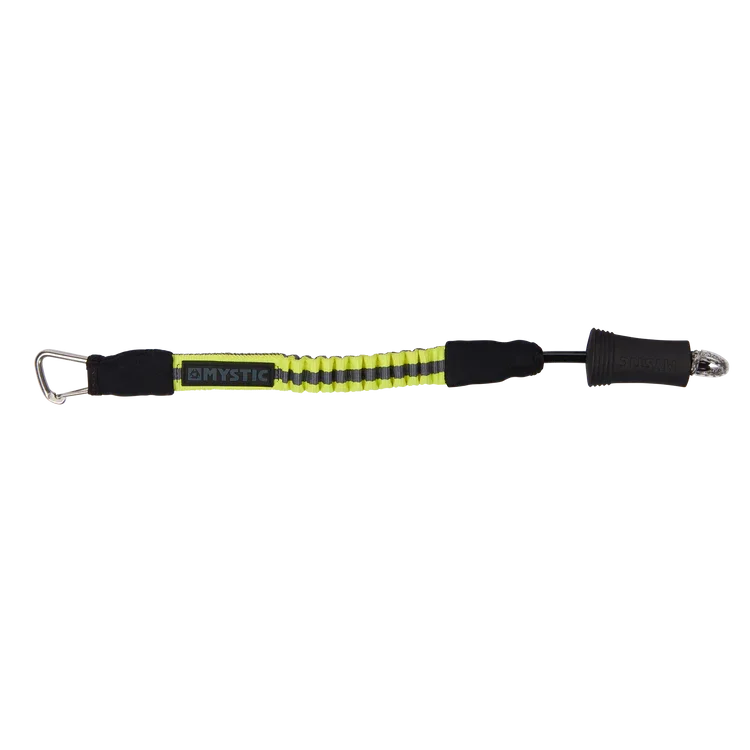 Leash de segurança Mystic para kitesurf, elástico amarelo e preto, loja Orca Sports