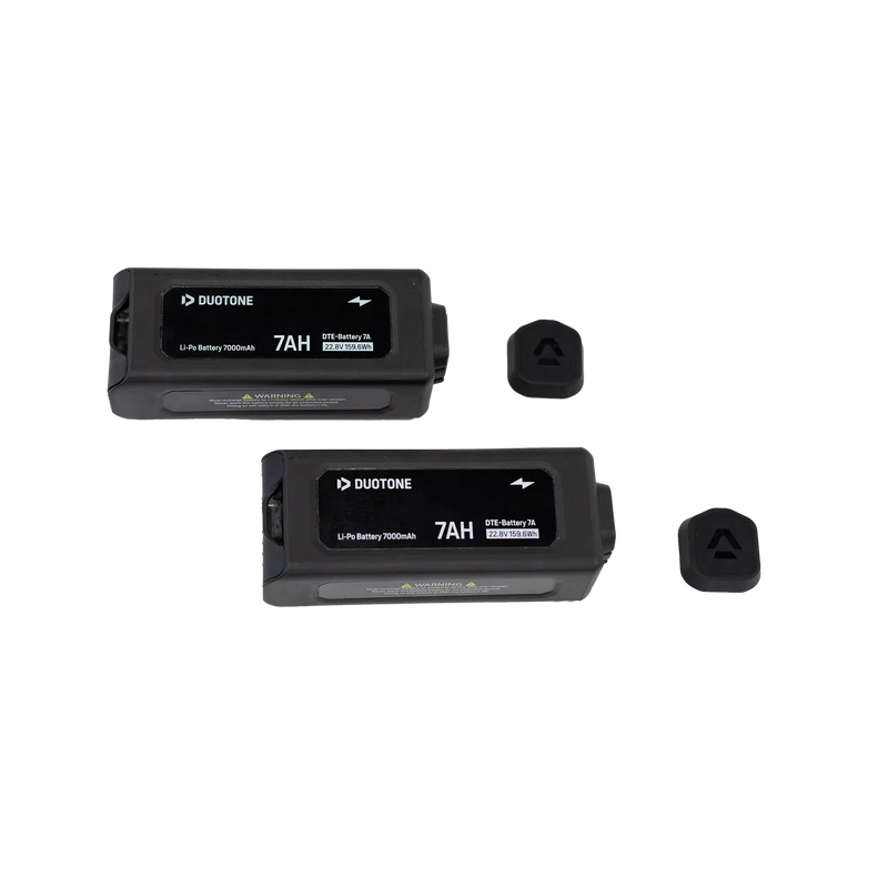 Conjunto de baterias Duotone 7AH e tampas de conector para kitesurf na Orca Sports