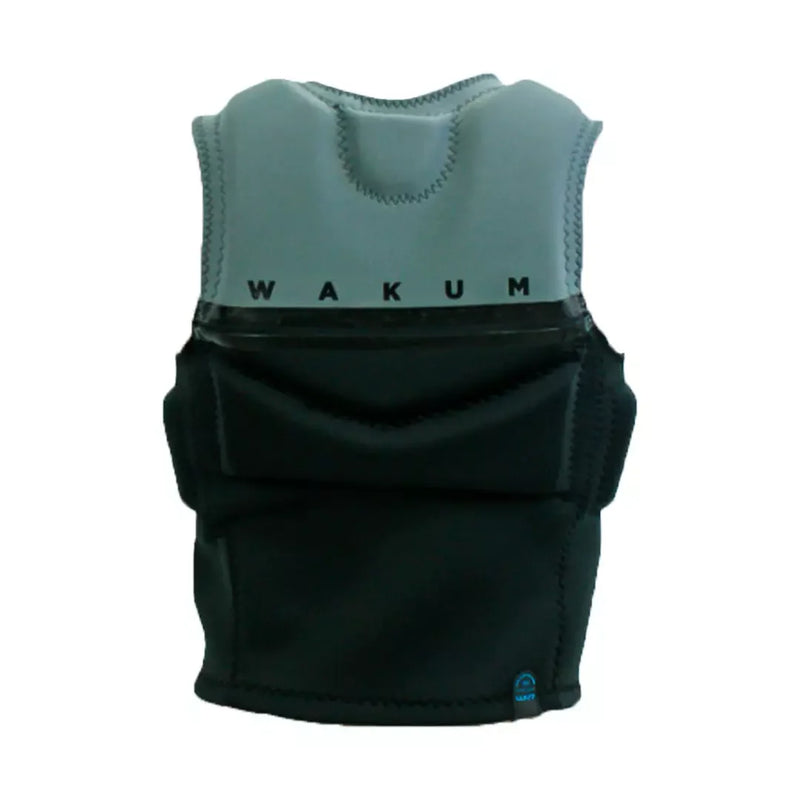 Colete esportivo WAKUM preto e cinza para kitesurf, triathlon e esportes aquáticos Orca Sports