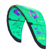 Pipa de kitesurf Duotone Evo SLS verde, produto esportivo disponível na Orca Sports.