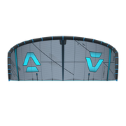 Pipa de kitesurf cinza com detalhes azul claro, destaque para design esportivo Orca Sports