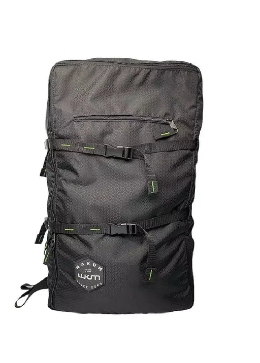 Mochila preta Kite Wakum retangular com zíper e alças, acessório para kitesurf Orca Sports