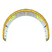 Pipa de kitesurf Duotone Neo 2025 amarela e cinza, vista frontal, Orca Sports