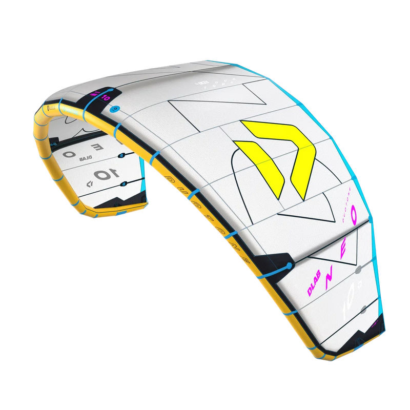 Pipa de kitesurf Neo D/LAB amarelo e branco, marca Duotone, à venda na Orca Sports