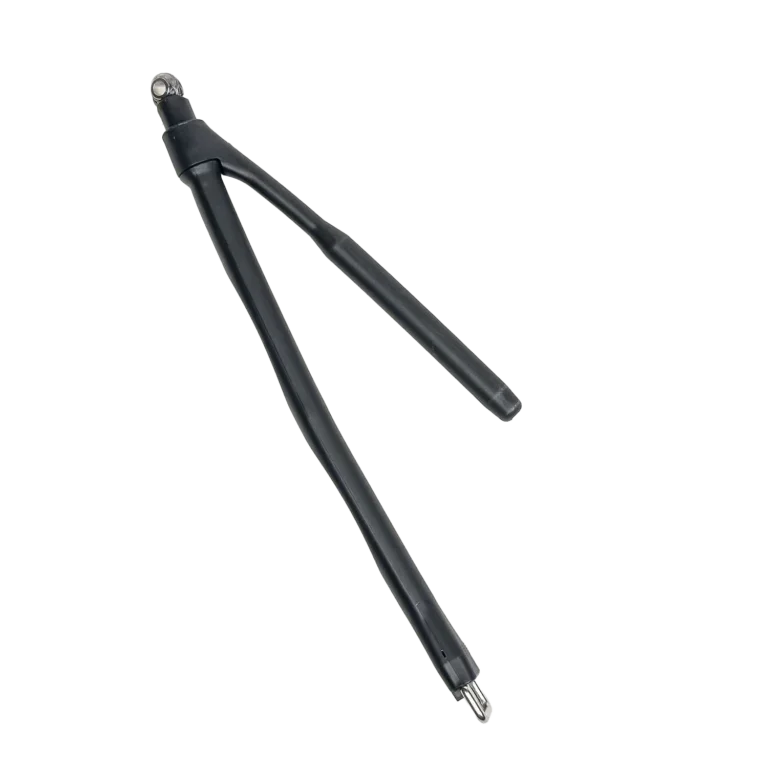 Chicken loop preto para kitesurf, acessório de reposição Orca Sports, fundo branco.