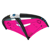 Asa wing Duotone rosa e preta para kitesurf da Orca Sports, fundo preto, esportes aquáticos