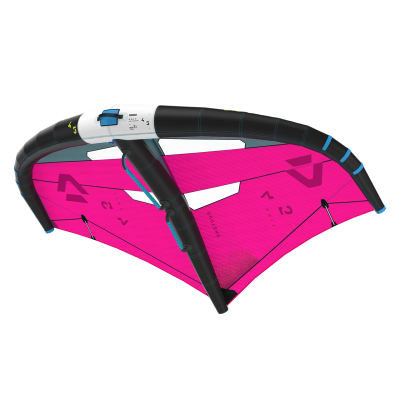 Wing foil Duotone rosa com detalhes pretos para kitesurf, vendido pela Orca Sports.