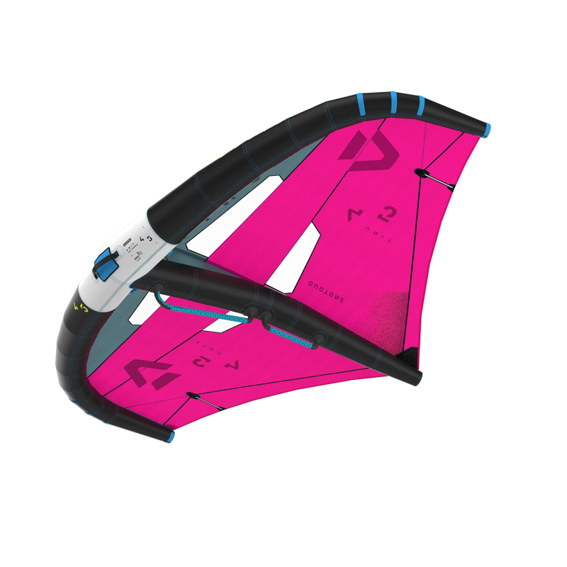 Wing para kitesurf rosa com detalhes pretos, produto esportivo vendido na Orca Sports