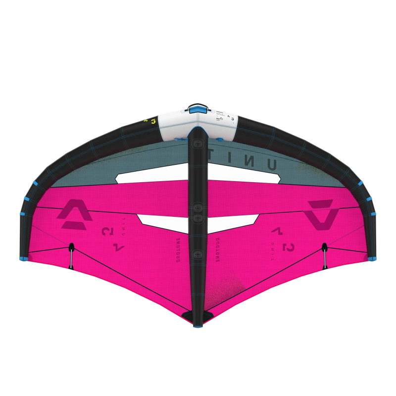 Wing foil rosa e cinza para kitesurf e wing da Orca Sports, equipamento esportivo