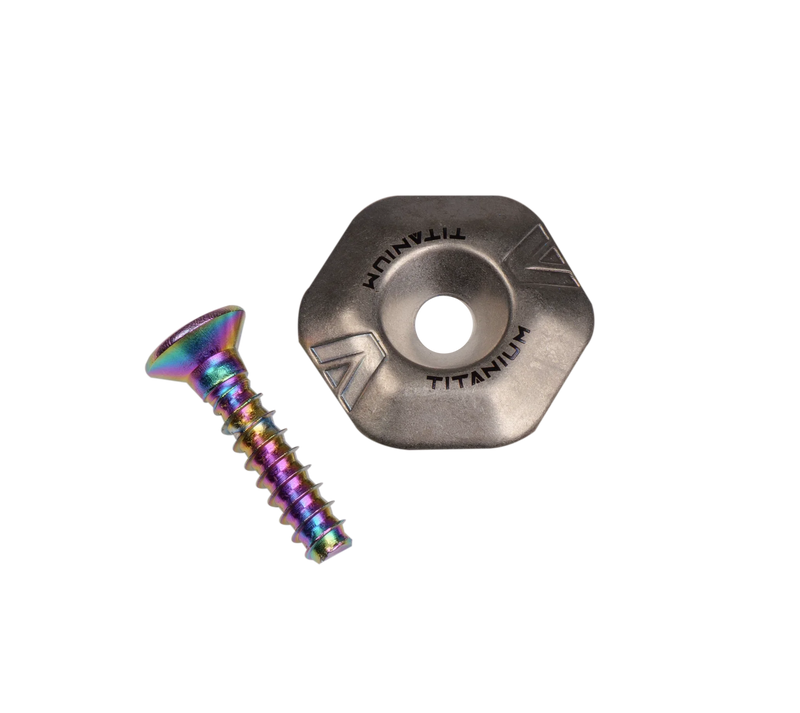 Parafuso colorido e arruela de titânio para equipamento de kitesurf Orca Sports