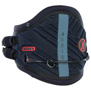 Cinturão de kitesurf ION Axxis azul marinho com detalhes em vermelho, produto Orca Sports.