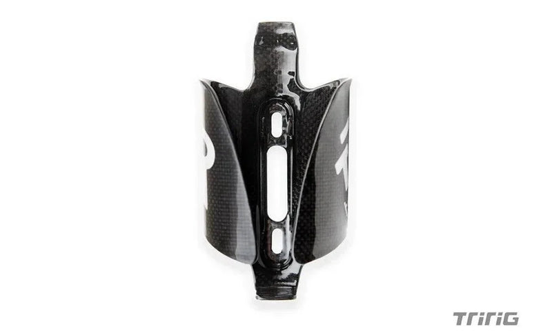 Suporte de caramanhola TriRig Cage preto em fibra de carbono para ciclismo, Orca Sports.