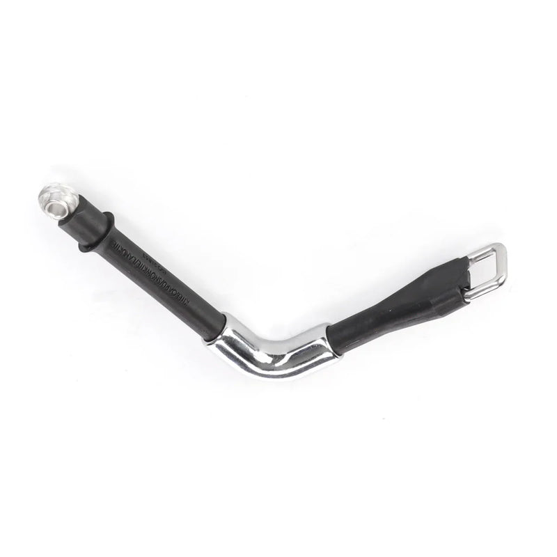 Acessório chicken loop para kitesurf em metal e plástico preto, Orca Sports.