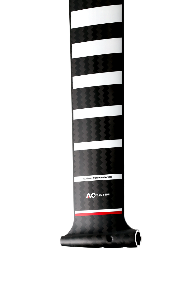 Mastro de hidrofoil de carbono com listras brancas, peça para kitesurf da Orca Sports