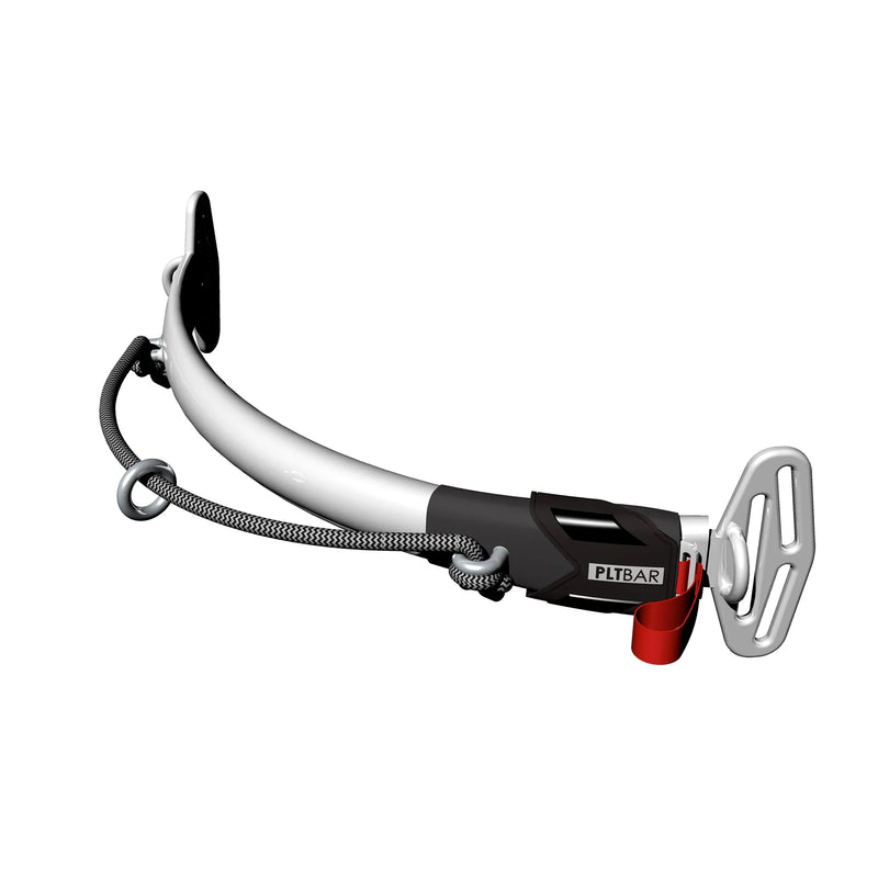 Acessório PLT Bar para kitesurf Orca Sports, curvado em metal com corda preta e acabamento robusto.