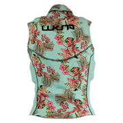 Colete esportivo de neoprene floral WKM, costas, ideal para kitesurf na Orca Sports