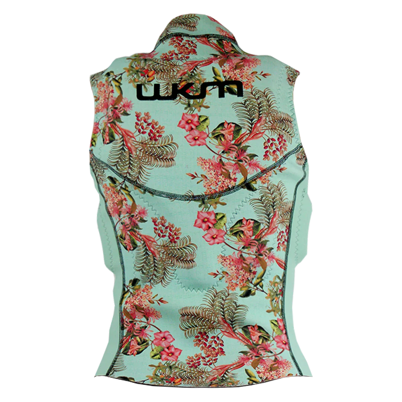Colete esportivo de neoprene floral WKM, costas, ideal para kitesurf na Orca Sports