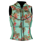 Colete esportivo feminino floral para kitesurf e esportes aquáticos, Orca Sports