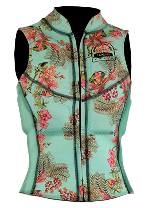 Colete esportivo feminino floral para kitesurf e esportes aquáticos, Orca Sports