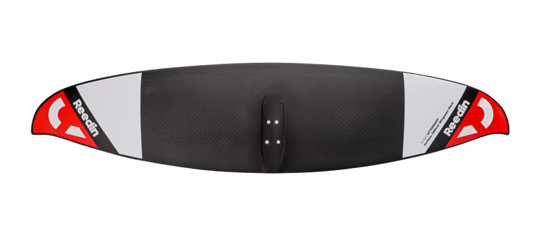 Asa dianteira de hidrofoil Reedin em fibra de carbono para kitesurf, vista superior, Orca Sports