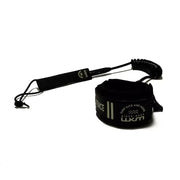 Leash para kitesurf preto WKND, acessório esportivo da Orca Sports, fundo branco.