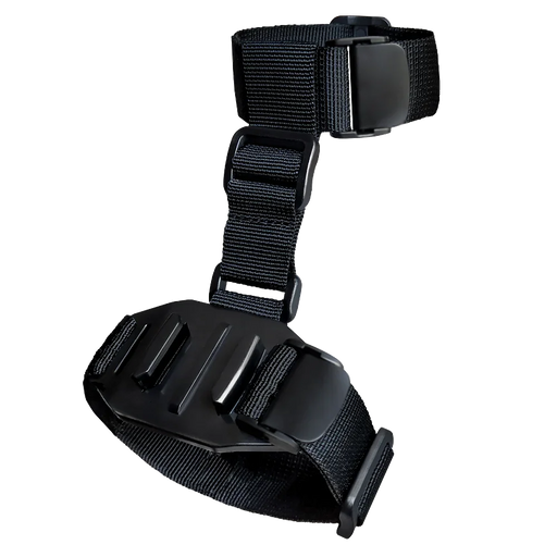 Suporte de pé para GoPro preto com tiras ajustáveis, acessório esportivo Orca Sports