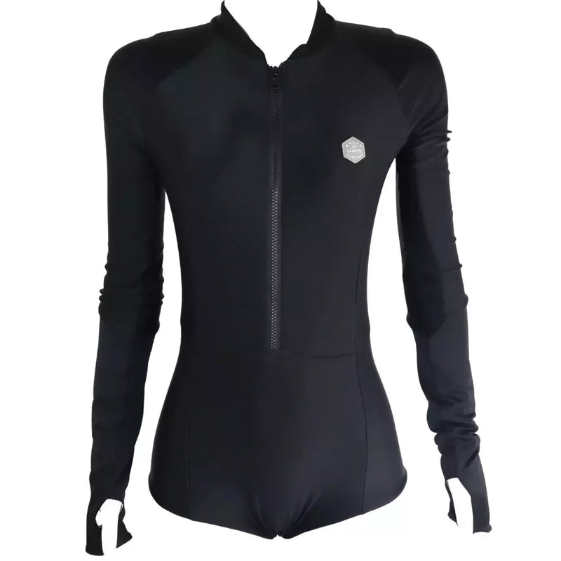 Roupa de neoprene feminina preta manga longa para kitesurf Orca Sports