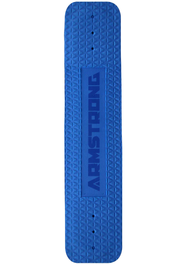 Footstrap azul Armstrong para kitesurf da Orca Sports, textura antiderrapante, formato retangular