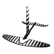 Foil para kitesurf Orca Sports com design listrado em preto e branco, ideal para alta performance.