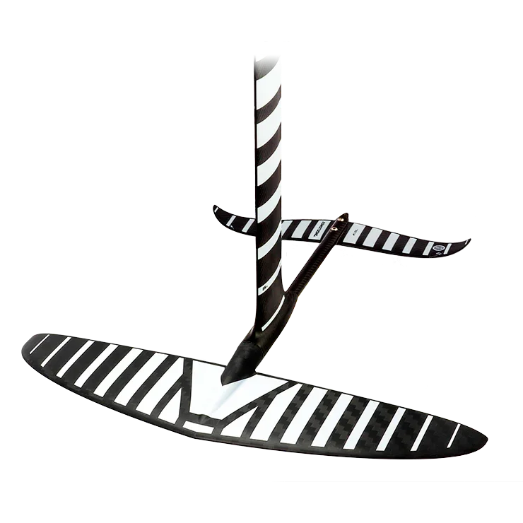 Foil para kitesurf Orca Sports com design listrado em preto e branco, ideal para alta performance.