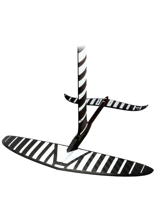 Foil para kitesurf Orca Sports com design listrado em preto e branco, ideal para alta performance.