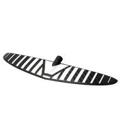 Asa frontal de hidrofoil em carbono para wing foil, com listras pretas e brancas, Orca Sports