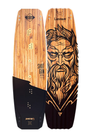 Prancha de kitesurf twintip Lieuwe Shotgun madeira, arte detalhada, Orca Sports